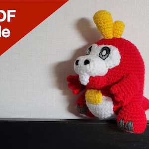 Fuecoco gehaakt amigurumipatroon