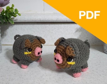 Patrón de crochet amigurumi lechonk