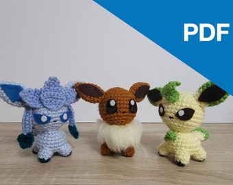 Sinoh Eeveelution amigurumi pattern bundle