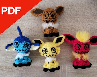 Mimikyu Kanto Eeveelutions Amigurumi Pattern