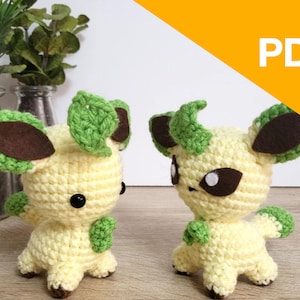 Leafeon amigurumi pattern