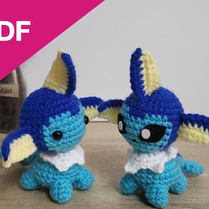 Vaporeon amigurumi pattern