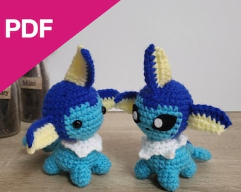Vaporeon amigurumi pattern