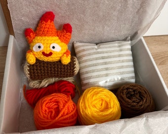 Calcifer Amigurumi DIY Crochet Kit