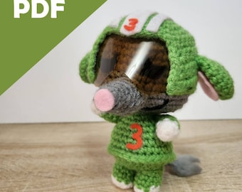 Amigurumipatroon met grote bovenkant