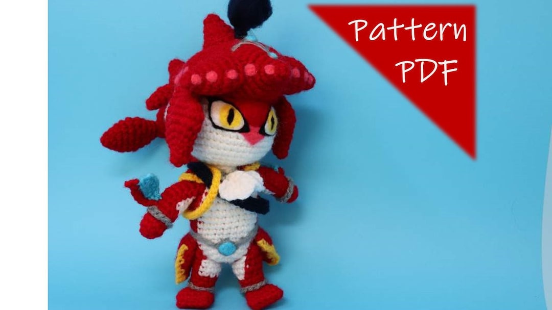 Sidon Perler Pattern Prince Sidon Amigurumi Pattern - Etsy
