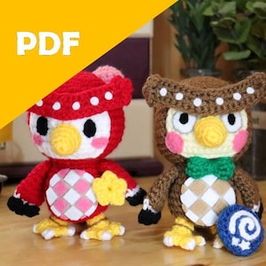 Celeste & Blathers Amigurumi Crochet Pattern Bundle