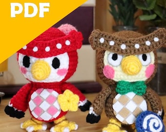 Celeste & Blathers Amigurumi Crochet Pattern Bundle