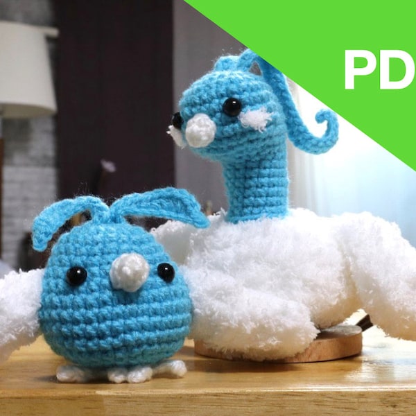 Swablu Altaria Crochet Amigurumi Pattern Bundle