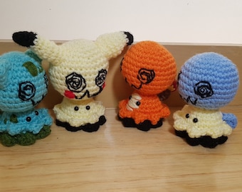 Disfraz de Mimikyu y Kanto alternativo amigurumi - PEDIDO HECHO