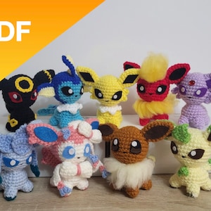 Patrón amigurumi completo de Eeveelution