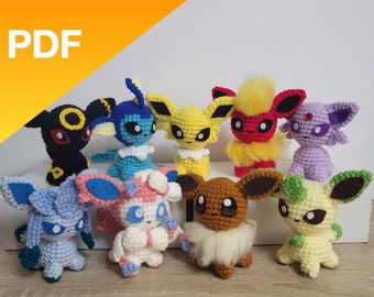 Complete Eeveelution amigurumi pattern