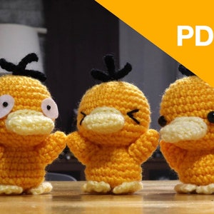 Baby Psyduck Crochet Amigurumi Pattern - PDF file