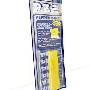 Vintage Peppermint Pez Candy Dispenser: Made in Hungary, Original Package