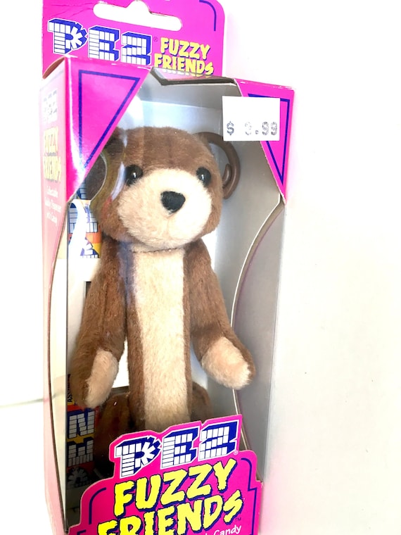 pez fuzzy friends teddy bear