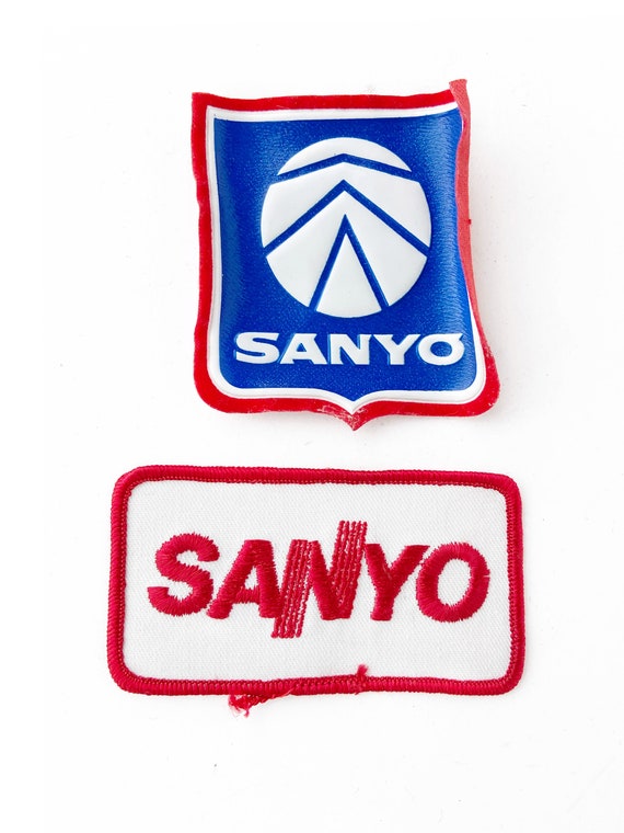 Vintage Sanyo Patch and Badge w/ clip, Sanyo Rare… - image 3