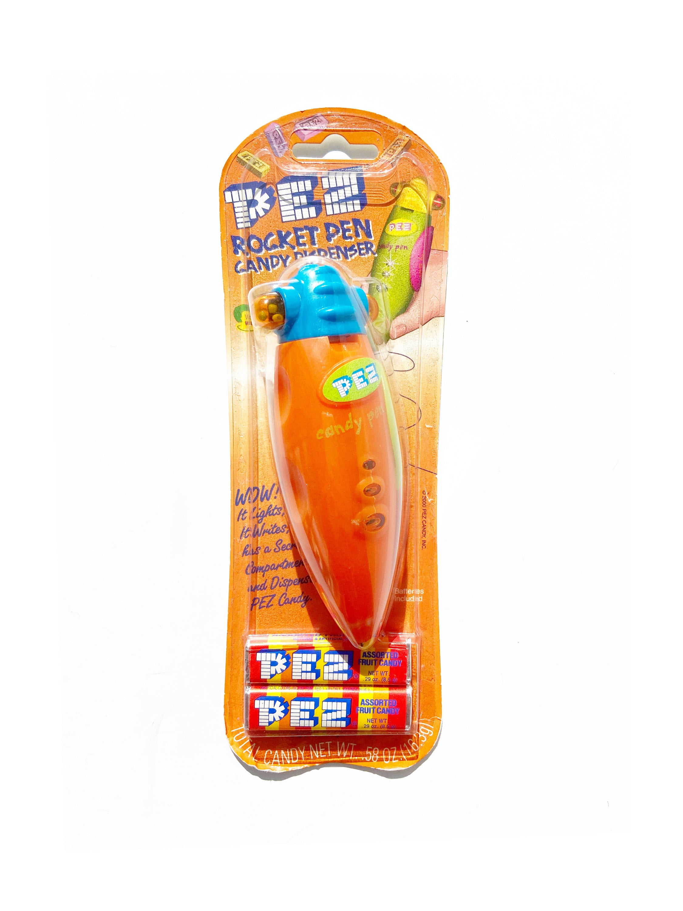 Vintage Pez Candy Rocket Pen, Pez Candy Dispenser, Secret