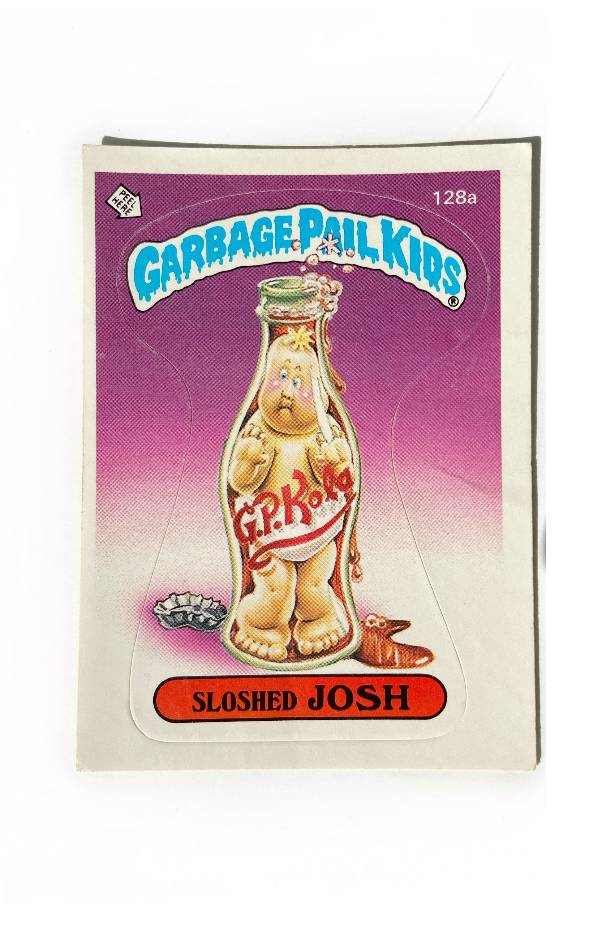 1986 Topps Garbage Pail Kids Card SLOSHED JOSH Garbage Pail Kids
