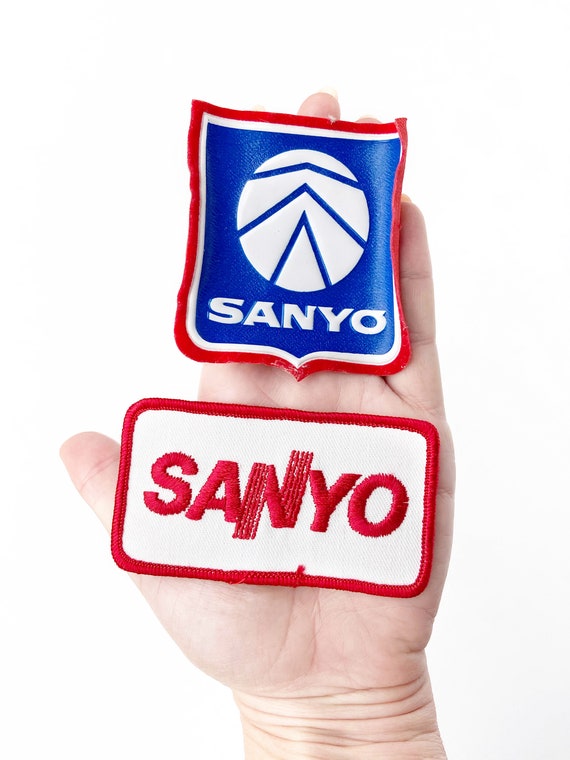 Vintage Sanyo Patch and Badge w/ clip, Sanyo Rare… - image 2