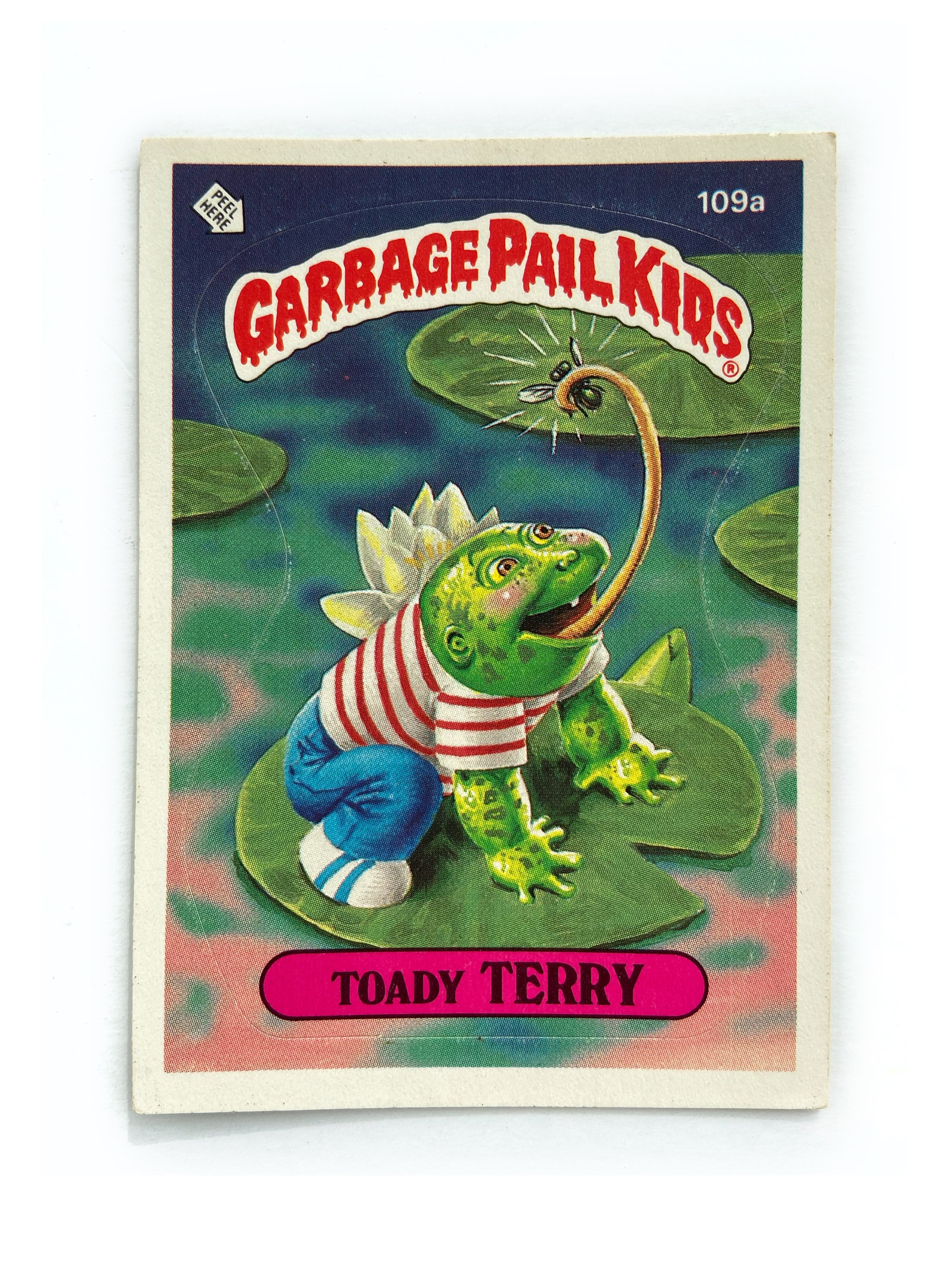 1986 Topps Garbage Pail Kids Cards: Toady Terry & Croakin' Colin