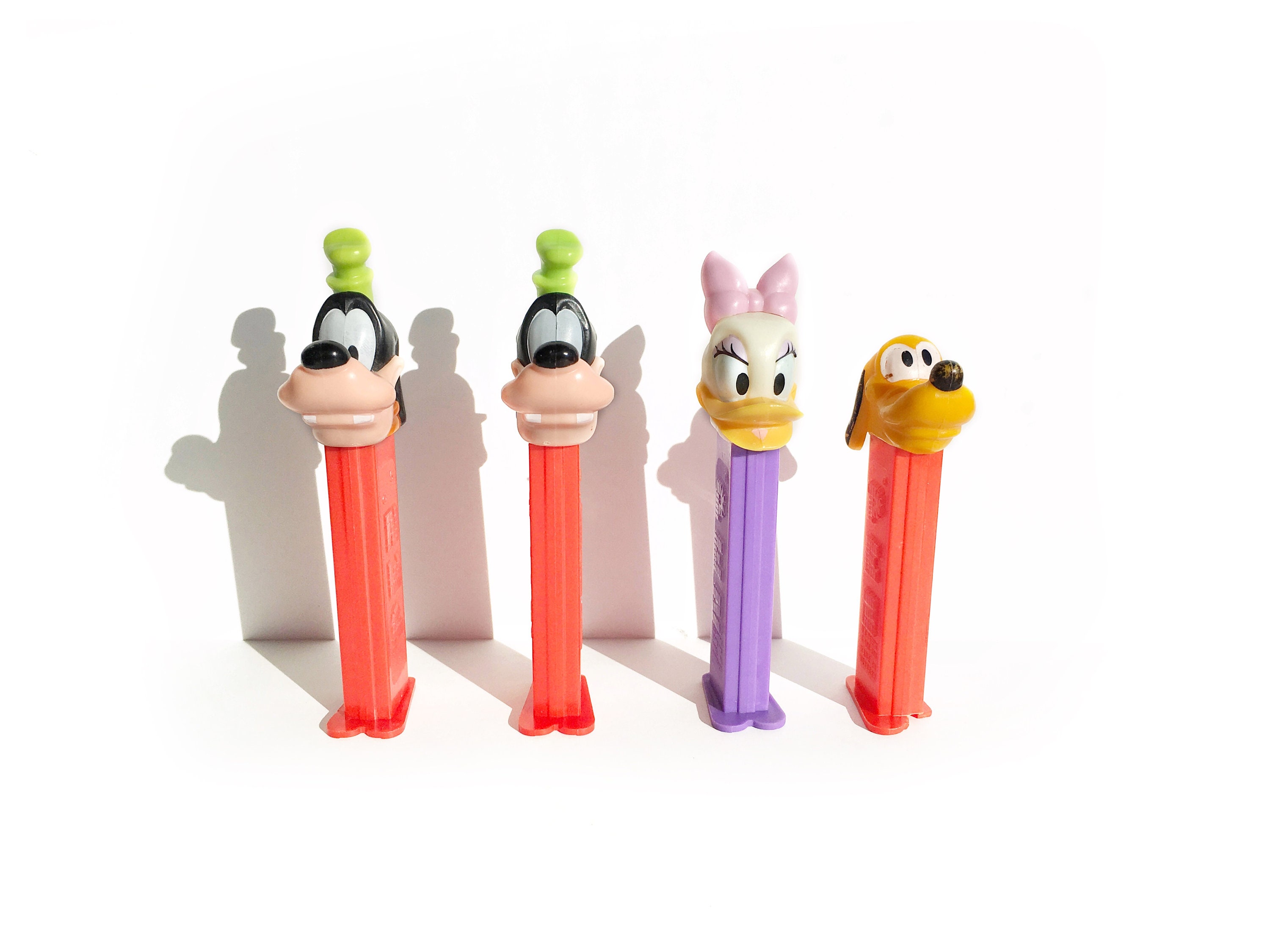 Rare Vintage Disney Pez Candy Dispensers, Set of 4, Made in