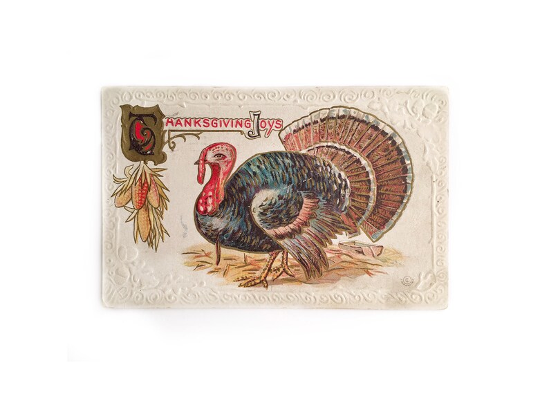 Rare George Washington One Cent Stamp, 1912 Embossed Thanksgiving