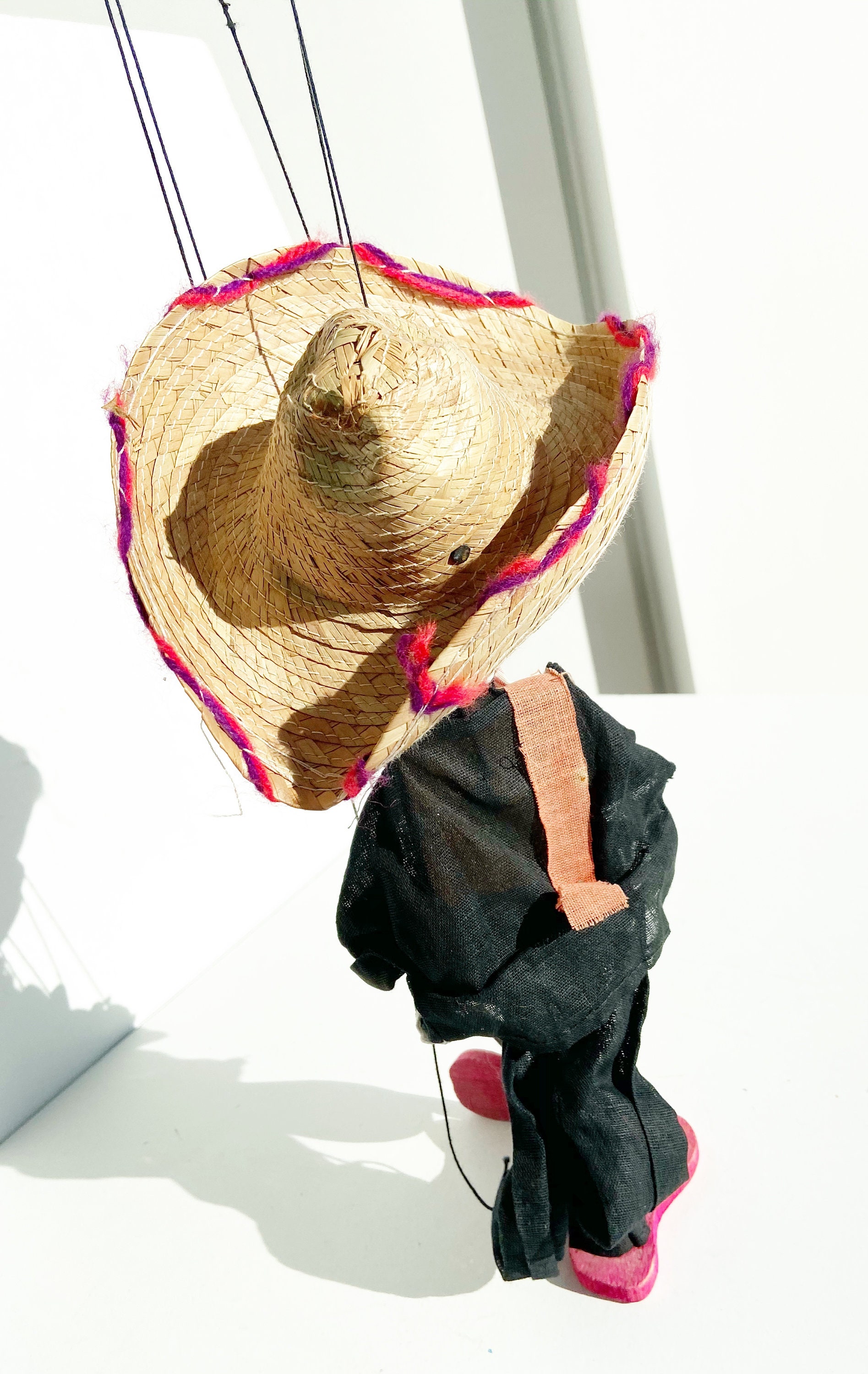 Antique Mexican Guitar Playing Puppet 16 Tall Etsy