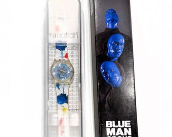 Reloj Swatch vintage Blue Man Group 2006