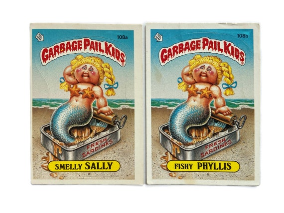 rare garbage pail kid cards 1986 Kids Posters Trading Card Box 36 Empty Pack Wrappers  Garbage Pail Kids Generation 1