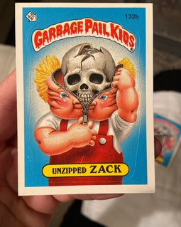 1986 Topps Garbage Pail Kids Cards: Bony Tony & Unzipped Zack - Etsy