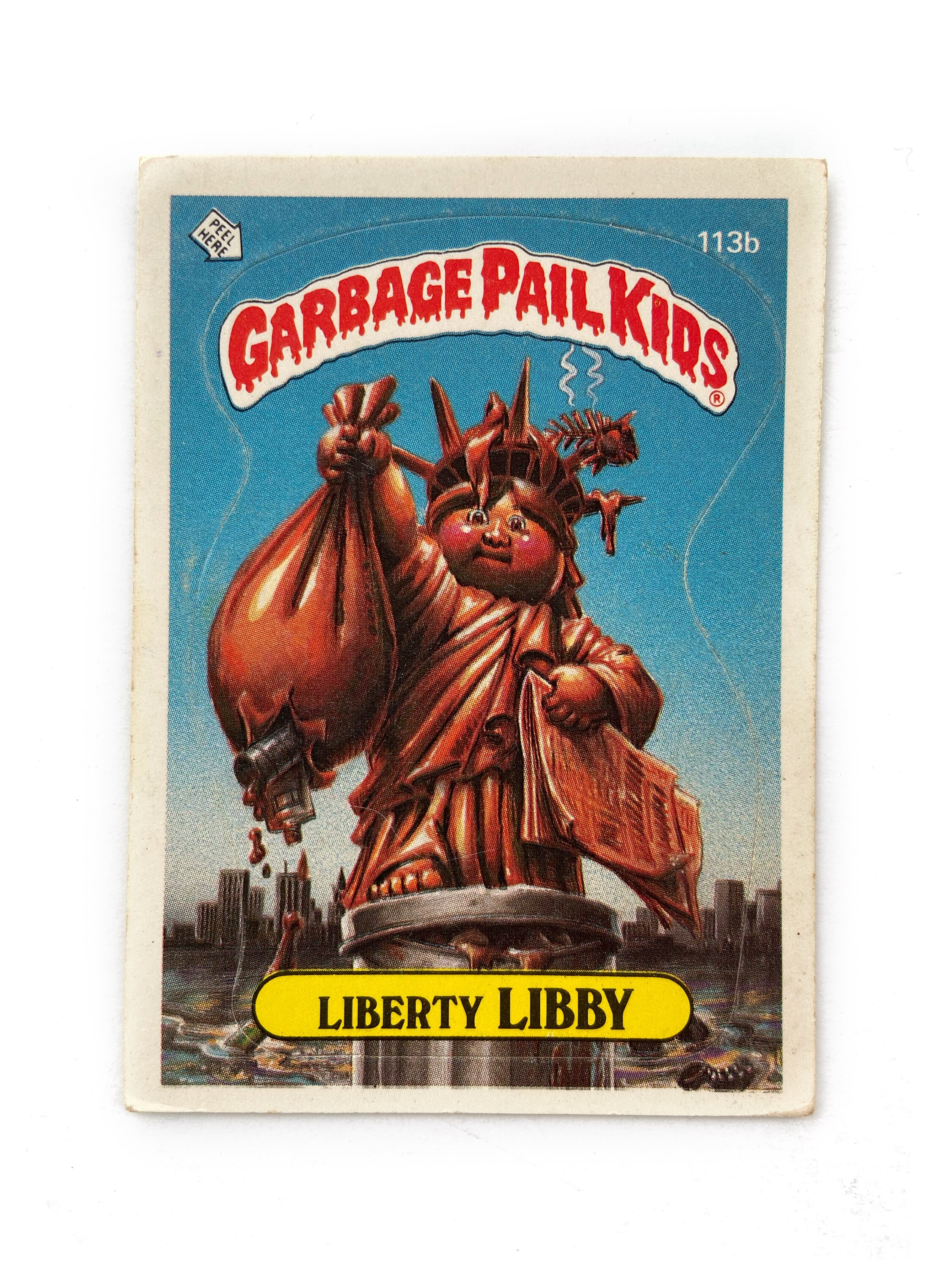 万*鶏様 スペシャル！チンストガチャポケ、台襟クルーザージャケット20s30sヴ 1986 Topps Garbage Pail Kids Card: Alice Island & Liberty Libby - Etsy