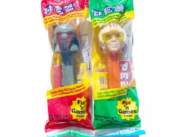 Rare Vintage Star Wars Pez Candy Dispensers, in Original Package, Boba Fett Pez, Luke Skywalker Pez, Collectible Pez Candy