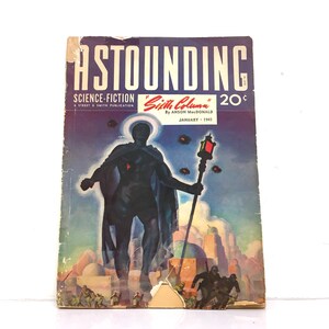 Vintage Astounding Stories Sci-Fi Comic Book, January 1941