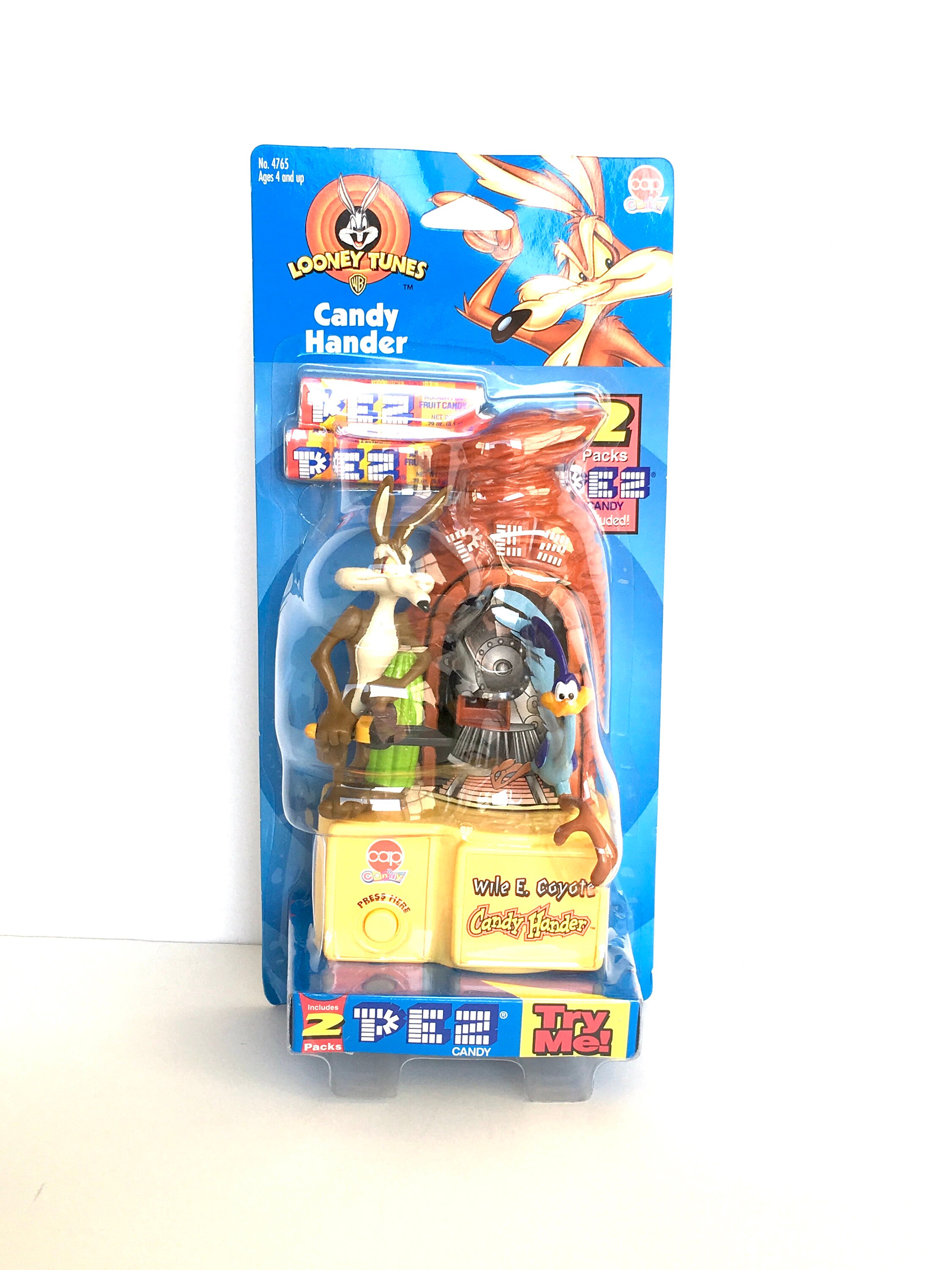 Vintage Looney Tunes Pez Candy Hander: Wile E. Coyote & Road