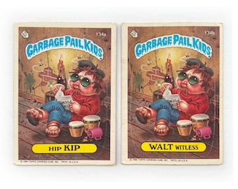 1986 Topps Garbage Pail Kids Cards: Bony Tony & Unzipped Zack - Etsy