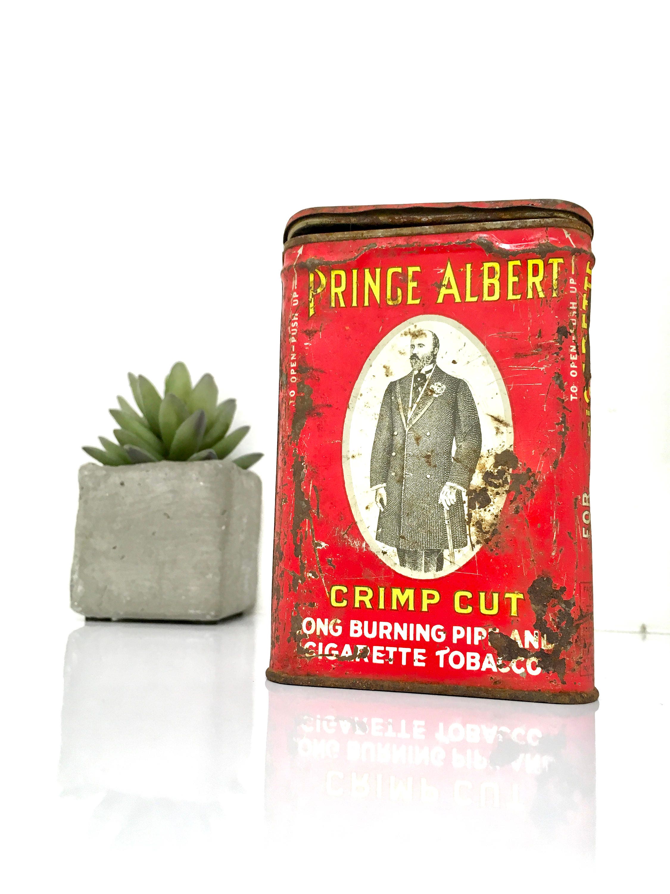 vintage prince albert tobacco tin  Rebuilders Xchange Antique Prince Albert Pipe and