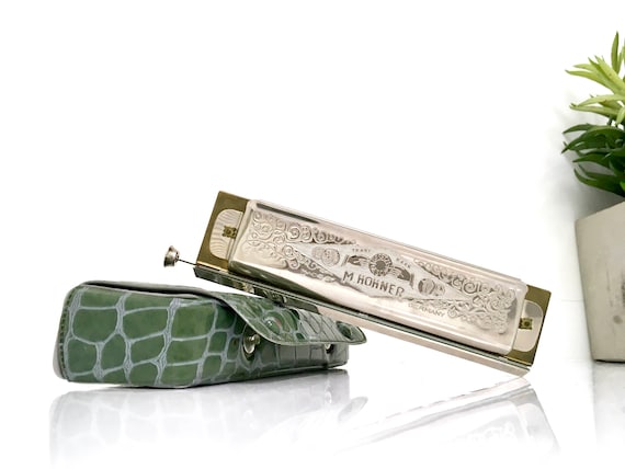 The Super Chromonica Chromatic Harmonica With Green Vinyl Case, M Hohner  Germany Vintage Key of C 270/48 Super Chromonica 12-hole -  Hong Kong