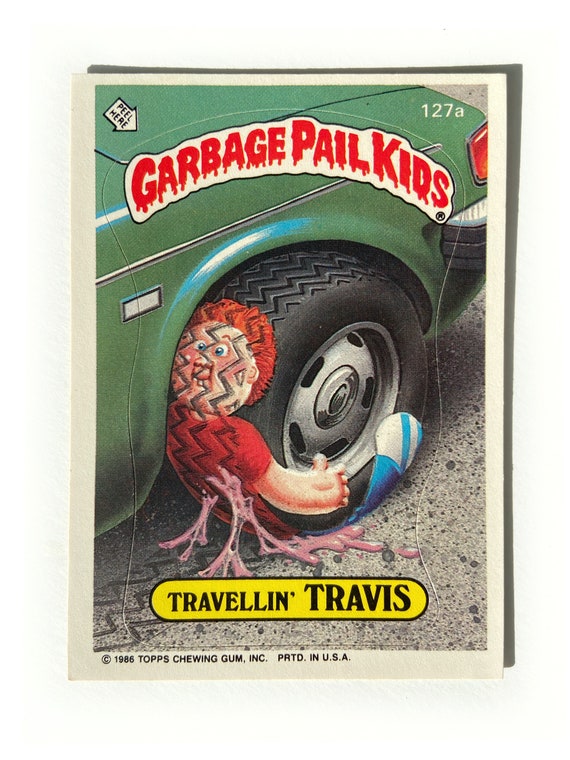 初版　1979年　ジャガーバックス F1グランプリ ポスター付　希少　レア 1986 Topps Garbage Pail Kids Cards: Flat TYLER & Travellin' TRAVIS