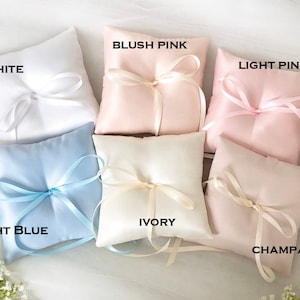 High Quality, Satin Beautiful Wedding Ring Pillow, 6" x 6" -  Handmade in the USA, Ring Bearer Pillow, Ring Pillow, Ring Boy