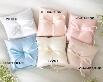 High Quality, Satin Beautiful Wedding Ring Pillow, 6" x 6" -  Handmade in the USA, Ring Bearer Pillow, Ring Pillow, Ring Boy