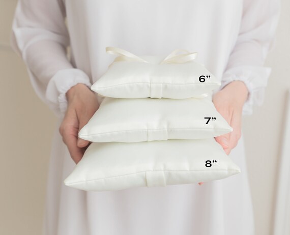 High Quality Satin Beautiful Wedding Ring Pillow 3 Sizes Handmade in the USA Ring Bearer Pillow Ring Pillow Ring Boy Etsy