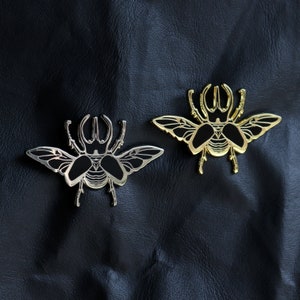 Atlas Beetle Hard enamel pin