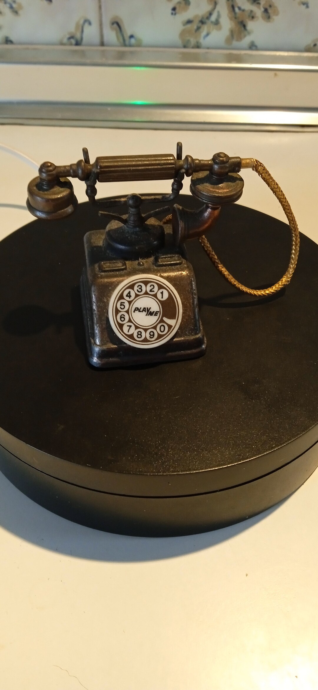 Playme Pencil Sharpener in the Shape of a Telephone. Vintage Item From