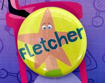 Pin, insignia, imán, botón, teatro musical inspirado en Fletcher, "Freaky Friday the Musical"