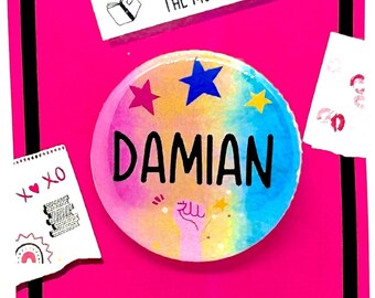 Mean Girls the Musical Damian inspiriert Pinback, Button, Abzeichen, Magnet, Musiktheater