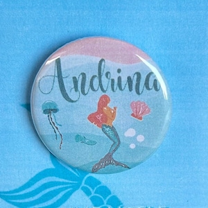 Little Mermaid the Musical Inspired Daughters of Triton Andrina Pin, Magnet, Button, Badge, Musical Theatre