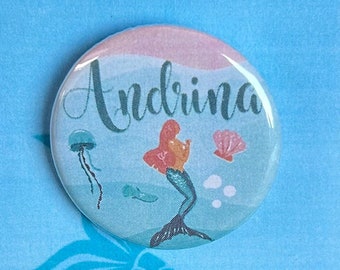 Little Mermaid the Musical Inspired Daughters of Triton Andrina Pin, Magnet, Button, Badge, Musical Theatre