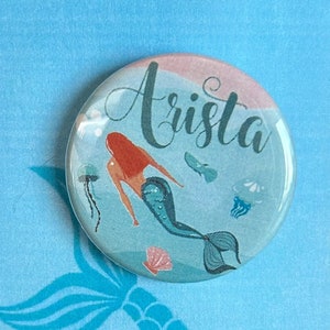 Little Mermaid the Musical Inspired Daughters of Triton Arista Pin, Magnet, Button, Badge, Musical Theatre