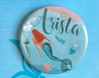 Little Mermaid the Musical Inspired Daughters of Triton Arista Pin, Magnet, Button, Badge, Musical Theatre