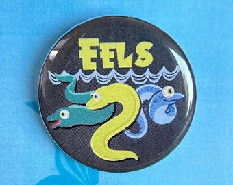 Little Mermaid the Musical Inspired Sea Creature Eels Pin, Magnet, Button, Badge, Musical Theatre